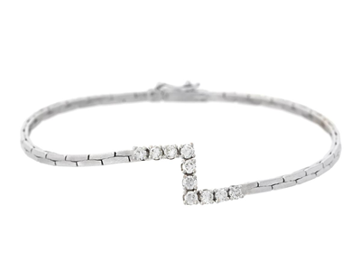 Jewellery, BRACELET, 18K white gold