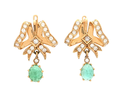 Jewellery, EARRINGS, 18K gold