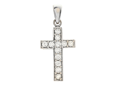 Jewellery, PENDANT, 18K rhodium plated gold