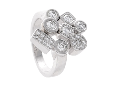 Jewellery, RING, 18K white gold