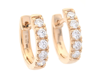 Jewellery, HOOP EARRINGS, 18K gold