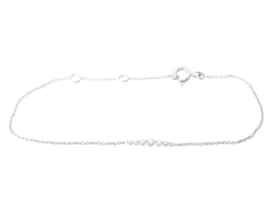 Jewellery, BRACELET, 18K white gold