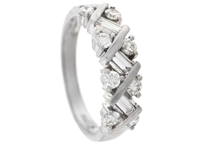 Jewellery, RING, 18K white gold