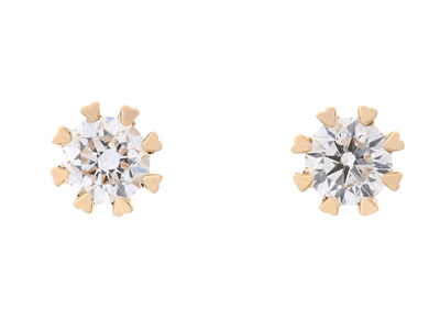 Jewellery, SOLITAIRE EARRINGS, 18K gold