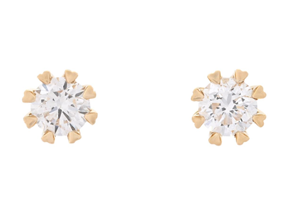 Jewellery, SOLITAIRE EARRINGS, 18K gold