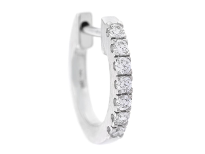 Jewellery, ONE EARRING, 18K white gold