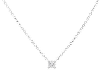Jewellery, SOLITAIRE NECKLACE, platinum