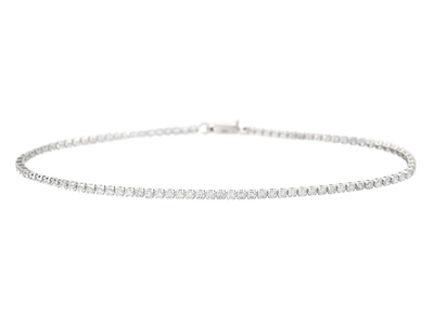 Jewellery, TENNIS BRACELET, 18K white gold