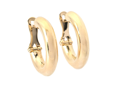 Jewellery, HOOP EARRINGS, 18K gold