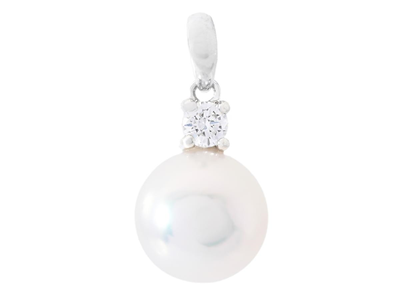 Jewellery, PEARL PENDANT, 18K white gold