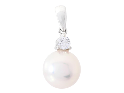 Jewellery, PEARL PENDANT, 18K white gold