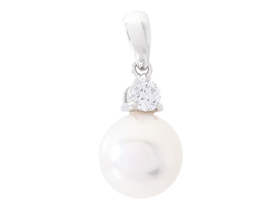 Jewellery, PEARL PENDANT, 18K white gold