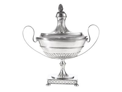 Silverware, JOHAN NIKLAS PALM, sugar bowl
