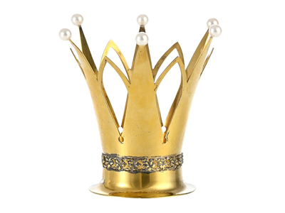 Jewellery, BRIDAL CROWN, gilt silver