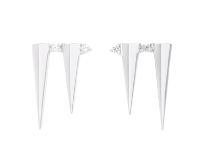Jewellery, EARRINGS, 18K white gold