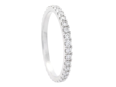 Jewellery, FULL ETERNITY RING, 18K white gold