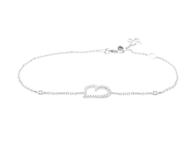Jewellery, BRACELET, 18K white gold