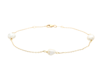 Jewellery, PEARL BRACELET, 18K gold