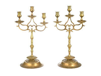 Curio, CANDELABRAS, one pair