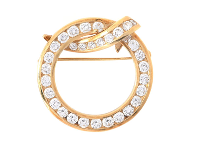 Jewellery, BROOCH, 18K gold