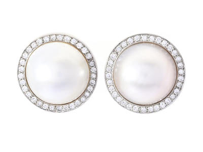 Jewellery, EARRINGS, 18K white gold