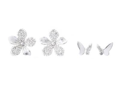 Jewellery, JEWELLERY SET, 2 pair earrings