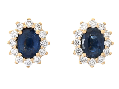 Jewellery, CLUSTER EARRINGS, 18K gold