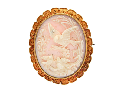 Jewellery, BROOCH, 18K gold