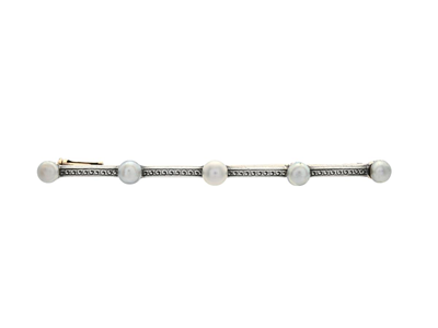 Jewellery, BROOCH, 14K gold/silver