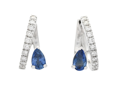 Jewellery, EARRINGS, 18K white gold