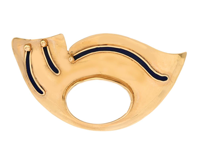 Jewellery, BROOCH, 18K gold