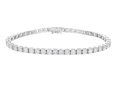 Jewellery, TENNIS BRACELET, 18K white gold