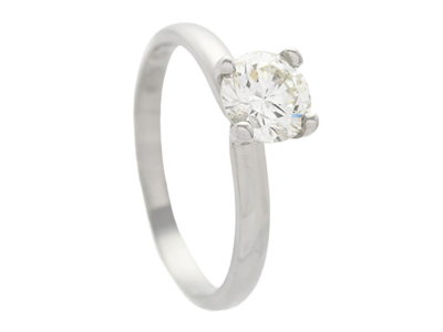 Jewellery, SOLITAIRE RING, platinum