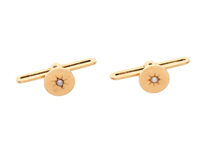 Jewellery, SHIRTBUTTONS, 18K gold