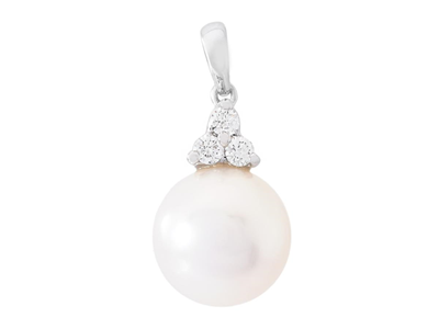 Jewellery, PEARL PENDANT, 18K white gold