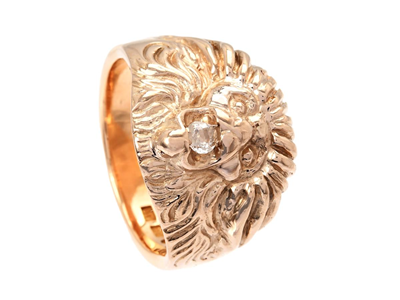 Jewellery, RING, lion