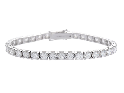 Jewellery, TENNIS BRACELET, 18K white gold