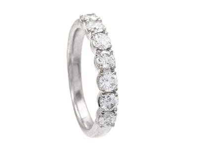Jewellery, ETERNITY RING, 18K white gold