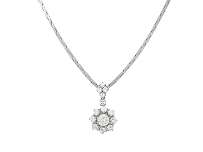 Jewellery, NECKLACE, 18K white gold