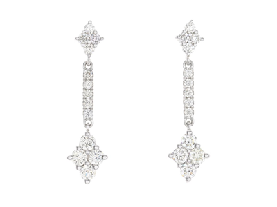 Jewellery, EARRINGS, 18K white gold