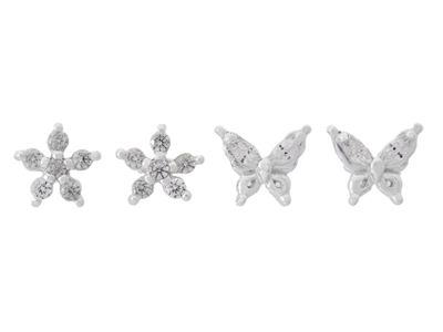 Jewellery, JEWELLERY SET, 2 pair earrings