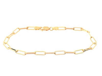 Jewellery, BRACELET, 18K gold with elongated anchor links