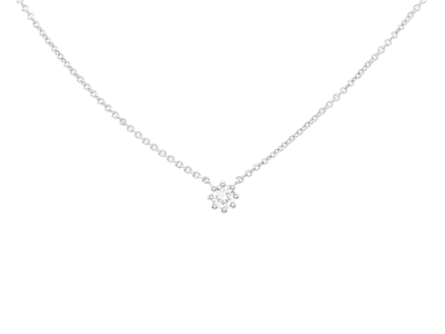 Jewellery, SOLITAIRE NECKLACE, 18K white gold