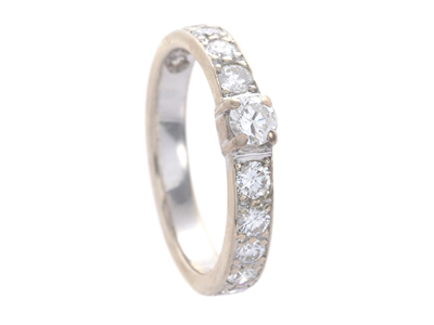 Jewellery, RING, 14K white gold