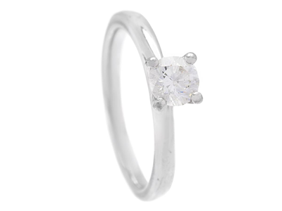 Jewellery, SOLITAIRE RING, platinum