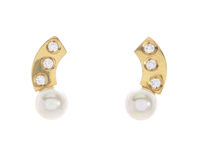 Jewellery, PEARL EARRINGS, 18K gold