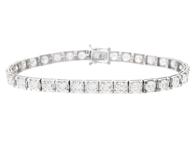 Jewellery, BRACELET, 18K white gold