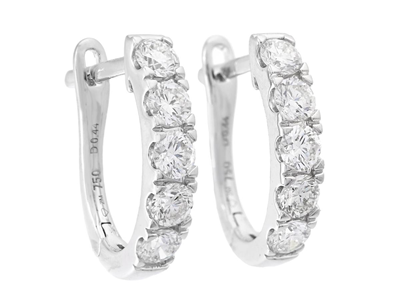 Jewellery, EARRINGS, 18K white gold