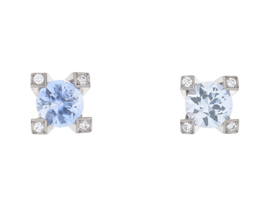 Jewellery, EARRINGS, 18K white gold