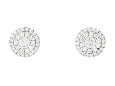 Jewellery, EARRINGS, 18K white gold